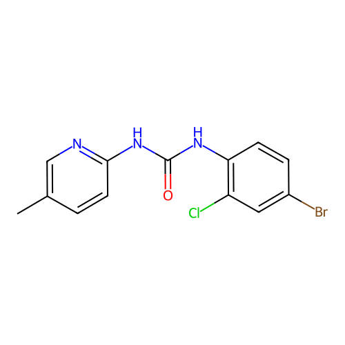 1-(4-Bromo-2-chlorophenyl)-3-(5-methylpyridin-2-yl)urea structure
