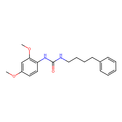 1-(2,4-Dimethoxyphenyl)-3-(4-phenylbutyl)urea structure