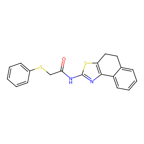 N-(4,5-dihydrobenzo[e][1,3]benzothiazol-2-yl)-2-phenylsulfanylacetamide structure