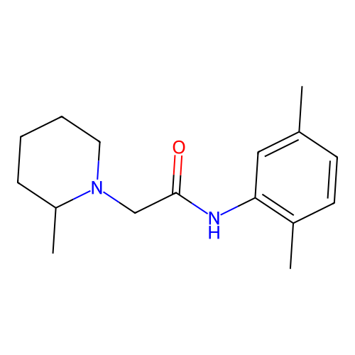 N-(2,5-dimethylphenyl)-2-(2-methylpiperidin-1-yl)acetamide structure