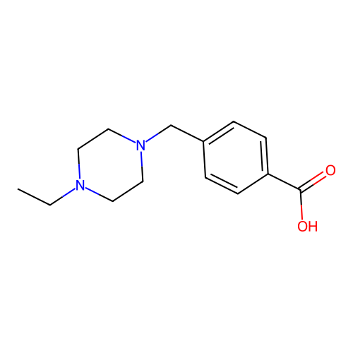 4-(4-Ethylpiperazin-1-ylmethyl)benzoic acid structure