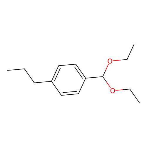 4-Propylbenzaldehyde diethyl acetal structure