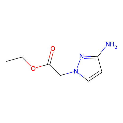 ethyl 2-(3-amino-1H-pyrazol-1-yl)acetate structure