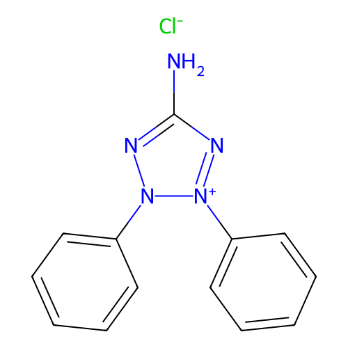 2,3-Diphenyltetrazol-2-ium-5-amine chloride structure