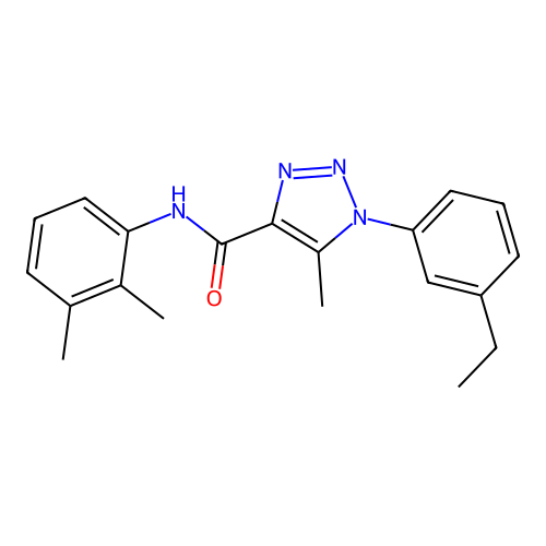 N-(2,3-dimethylphenyl)-1-(3-ethylphenyl)-5-methyl-1H-1,2,3-triazole-4-carboxamide structure