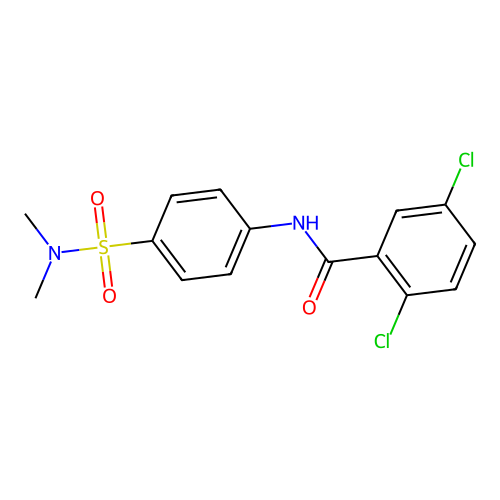 Benzamide, 2,5-dichloro-N-[4-[(dimethylamino)sulfonyl]phenyl]- structure