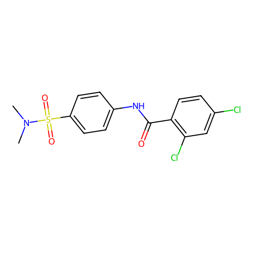 Benzamide, 2,4-dichloro-N-[4-[(dimethylamino)sulfonyl]phenyl]- structure