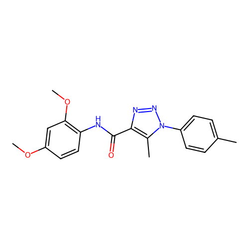 N-(2,4-dimethoxyphenyl)-5-methyl-1-(4-methylphenyl)-1H-1,2,3-triazole-4-carboxamide structure