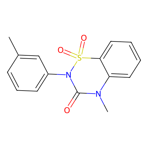 4-methyl-2-(3-methylphenyl)-1,1-dioxo-1 structure