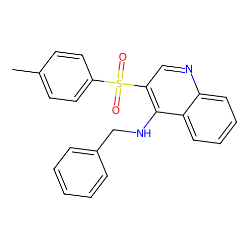 N-Benzyl-3-(4-methylbenzenesulfonyl)quinolin-4-amine structure