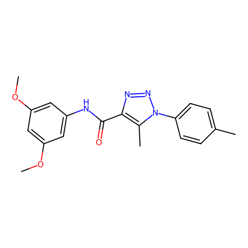 N-(3,5-dimethoxyphenyl)-5-methyl-1-(4-methylphenyl)-1H-1,2,3-triazole-4-carboxamide structure