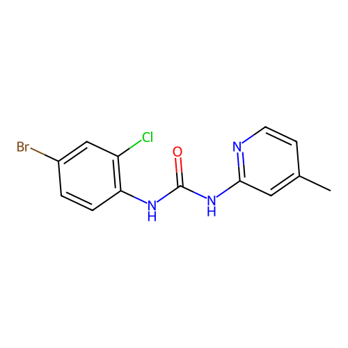 1-(4-Bromo-2-chlorophenyl)-3-(4-methylpyridin-2-yl)urea structure