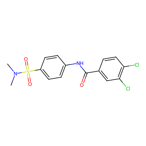 Benzamide, 3,4-dichloro-N-[4-[(dimethylamino)sulfonyl]phenyl]- structure