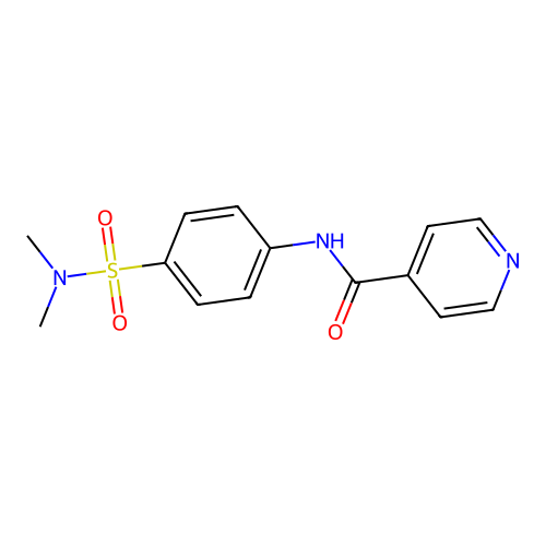 4-Pyridinecarboxamide, N-[4-[(dimethylamino)sulfonyl]phenyl]- structure