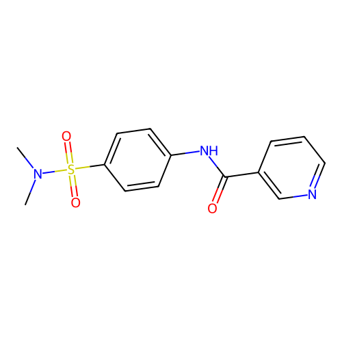 3-Pyridinecarboxamide, N-[4-[(dimethylamino)sulfonyl]phenyl]- structure