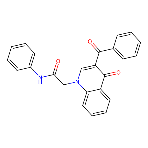 2-(3-benzoyl-4-oxoquinolin-1-yl)-N-phenylacetamide structure