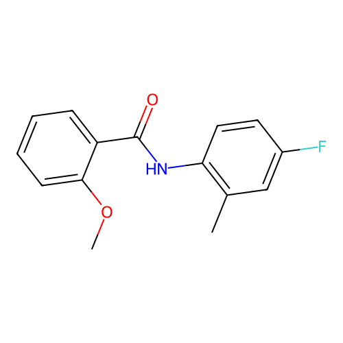 N-(4-fluoro-2-methylphenyl)-2-methoxybenzamide structure