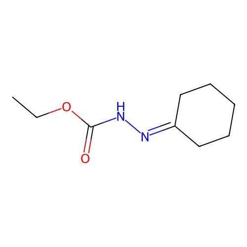 Ethyl 2-cyclohexylidenehydrazinecarboxylate structure
