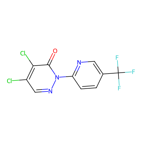 4,5-Dichloro-2-(5-(trifluoromethyl)pyridin-2-yl)pyridazin-3(2H)-one structure