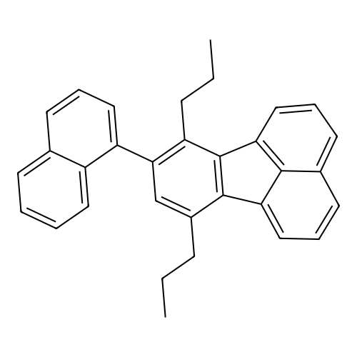 8-Naphthalen-1-yl-7,10-dipropyl-fluoranthene structure