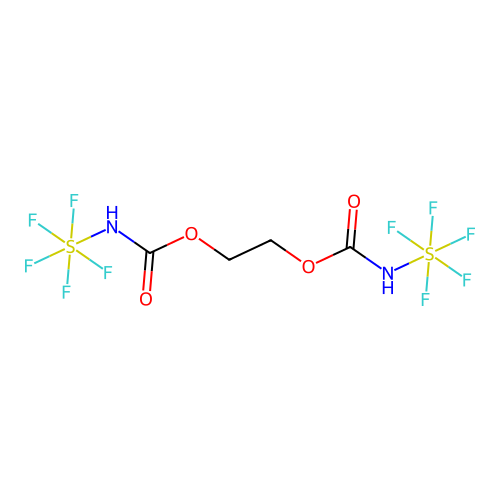 1,2-Ethanediyl bis[(pentafluorosulfanyl)carbamate] structure