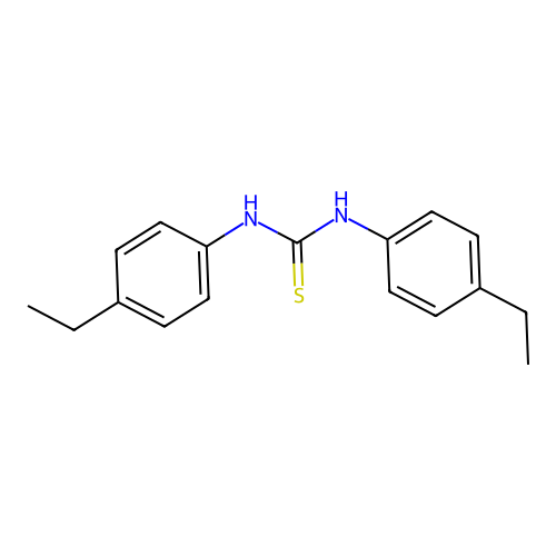 Thiourea, N,N'-bis(4-ethylphenyl)- structure