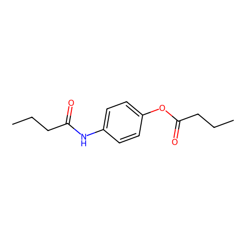 4-(Butyrylamino)phenyl butyrate structure