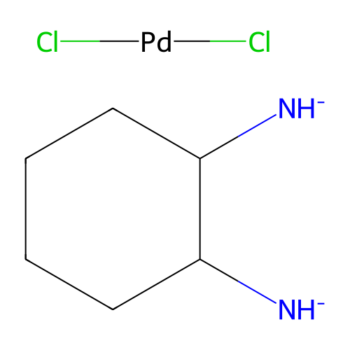 (2-Azanidylcyclohexyl)azanide;dichloropalladium structure