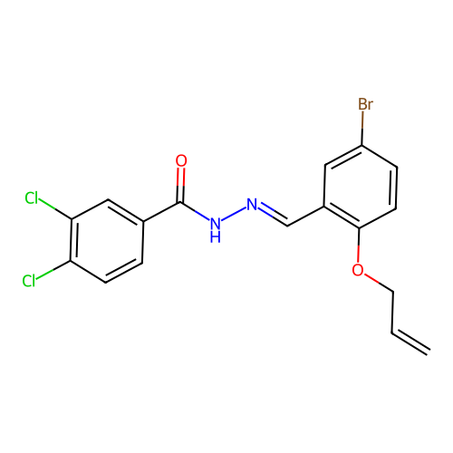 C17H13BrCl2N2O2 structure