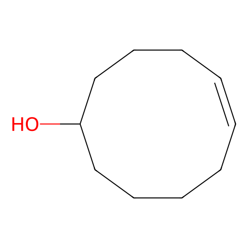 5-Cyclodecen-1-ol, (E)- structure