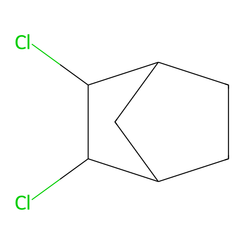 2,3-Dichloro-bicyclo(2.2.1)heptane structure
