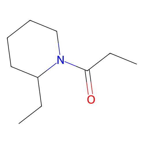 1-(2-Ethylpiperidin-1-yl)propan-1-one structure