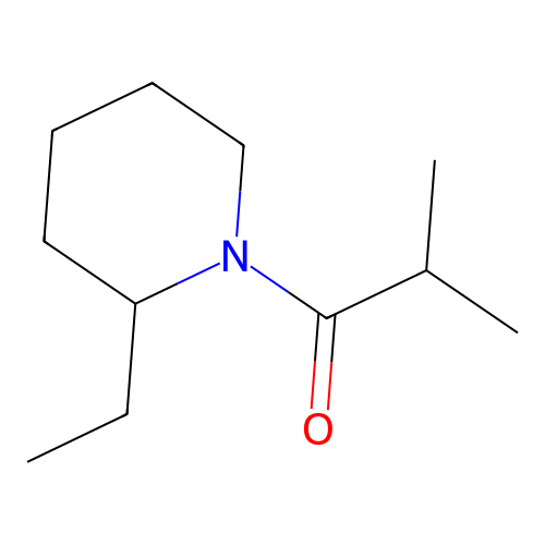 1-(2-Ethylpiperidin-1-yl)-2-methylpropan-1-one structure