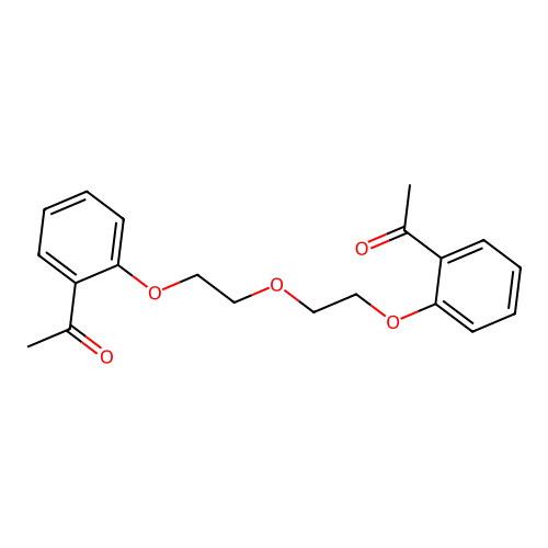 1-(2-{2-[2-(2-Acetylphenoxy)ethoxy]ethoxy}phenyl)ethanone structure