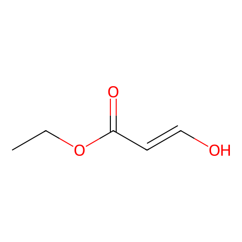 beta-Hydroxyacrylic acid ethyl ester structure