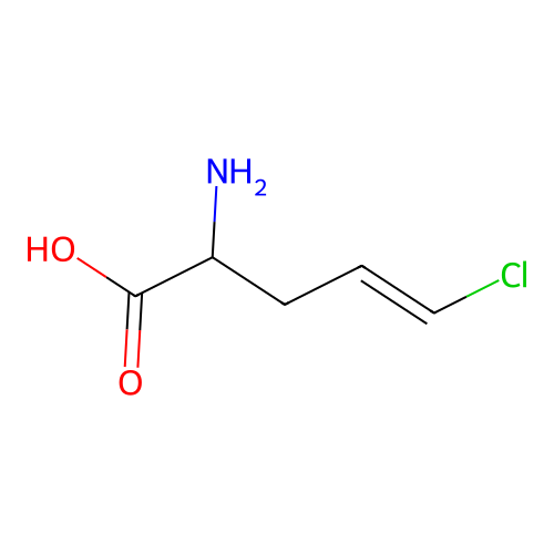 2-Amino-5-chloro-4-pentenoic acid structure
