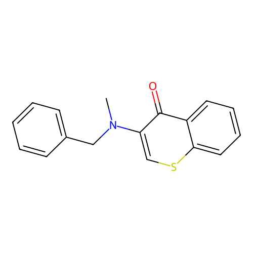 3-[benzyl(methyl)amino]-4H-thiochromen-4-one structure