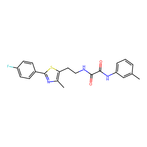 N-{2-[2-(4-fluorophenyl)-4-methyl-1,3-thiazol-5-yl]ethyl}-N'-(3-methylphenyl)ethanediamide structure
