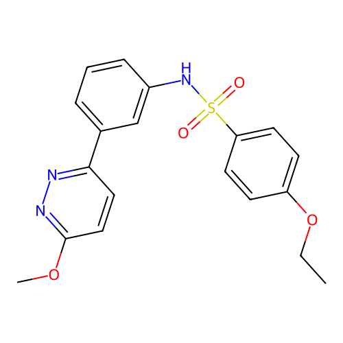 4-ethoxy-N-[3-(6-methoxypyridazin-3-yl)phenyl]benzenesulfonamide structure