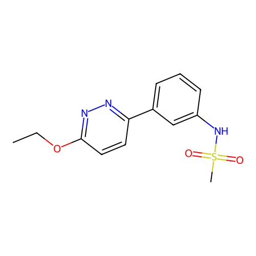 N-[3-(6-ethoxypyridazin-3-yl)phenyl]methanesulfonamide structure