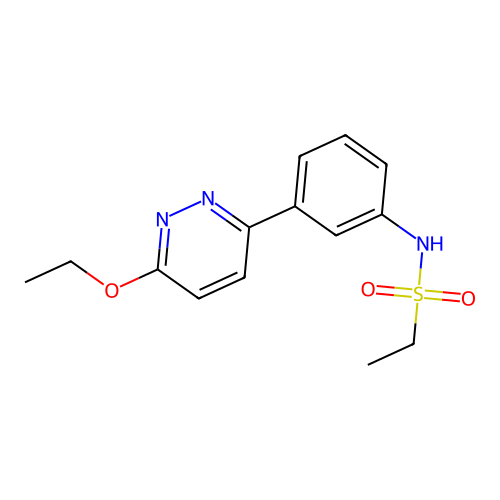 N-(3-(6-ethoxypyridazin-3-yl)phenyl)ethanesulfonamide structure