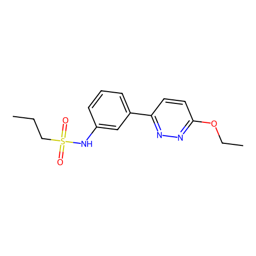 N-[3-(6-ethoxypyridazin-3-yl)phenyl]propane-1-sulfonamide structure