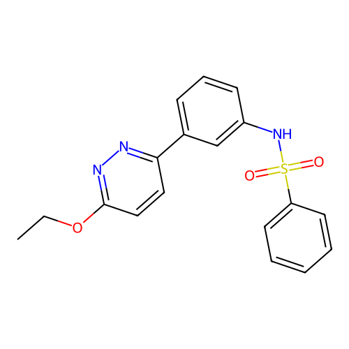 N-[3-(6-ethoxypyridazin-3-yl)phenyl]benzenesulfonamide structure