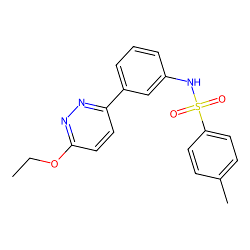 N-[3-(6-ethoxypyridazin-3-yl)phenyl]-4-methylbenzenesulfonamide structure