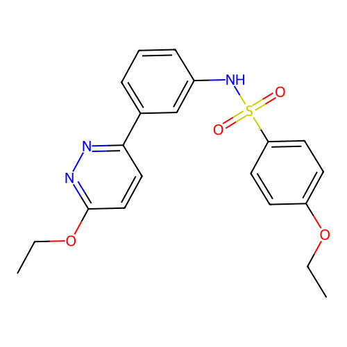 4-ethoxy-N-[3-(6-ethoxypyridazin-3-yl)phenyl]benzenesulfonamide structure