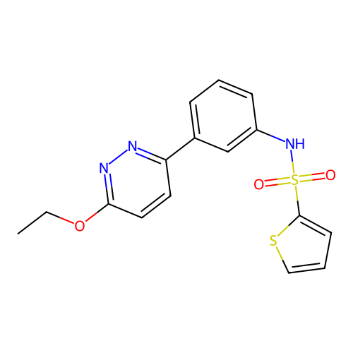 N-[3-(6-ethoxypyridazin-3-yl)phenyl]thiophene-2-sulfonamide structure