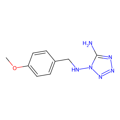 N~1~-(4-methoxybenzyl)-1H-tetrazole-1,5-diamine structure
