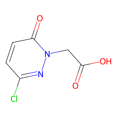 2-(3-Chloro-6-oxo-1,6-dihydropyridazin-1-yl)acetic acid structure