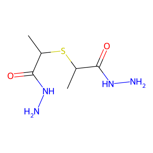 2,2'-Sulfanediyldipropanehydrazide structure