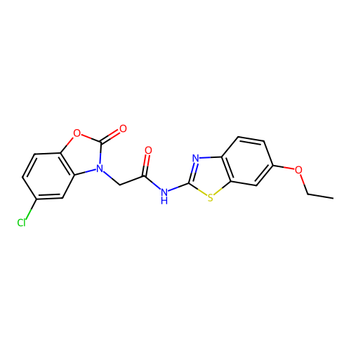 2-(5-chloro-2-oxobenzo[d]oxazol-3(2H)-yl)-N-(6-ethoxybenzo[d]thiazol-2-yl)acetamide structure